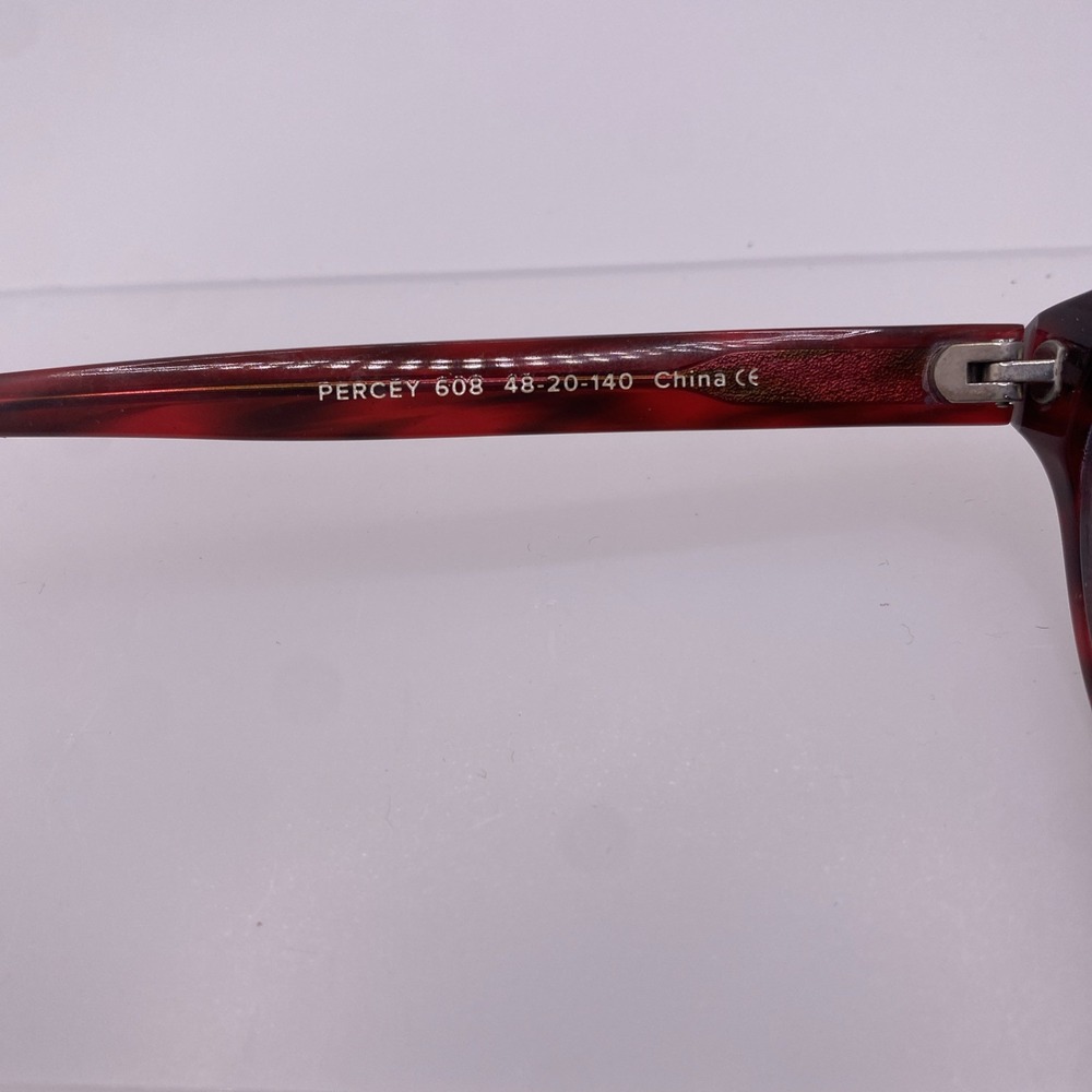 Warby Parker Sunglasses Eyeglass Women FRAME ONLY Percey 48-20-140 Red Black 025 - Picture 10 of 14